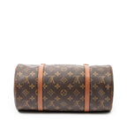 Handbag Papillon 30 Brown Monogram Canvas