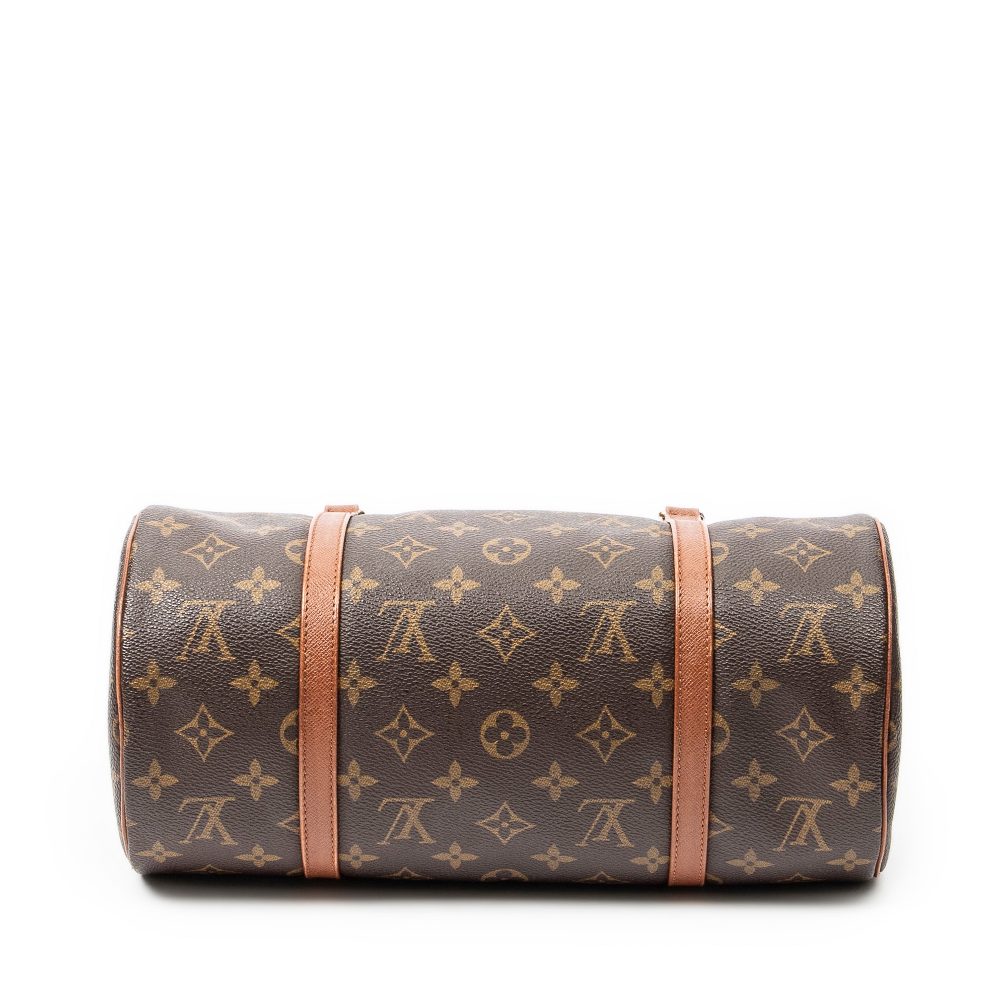 Handbag Papillon 30 Brown Monogram Canvas