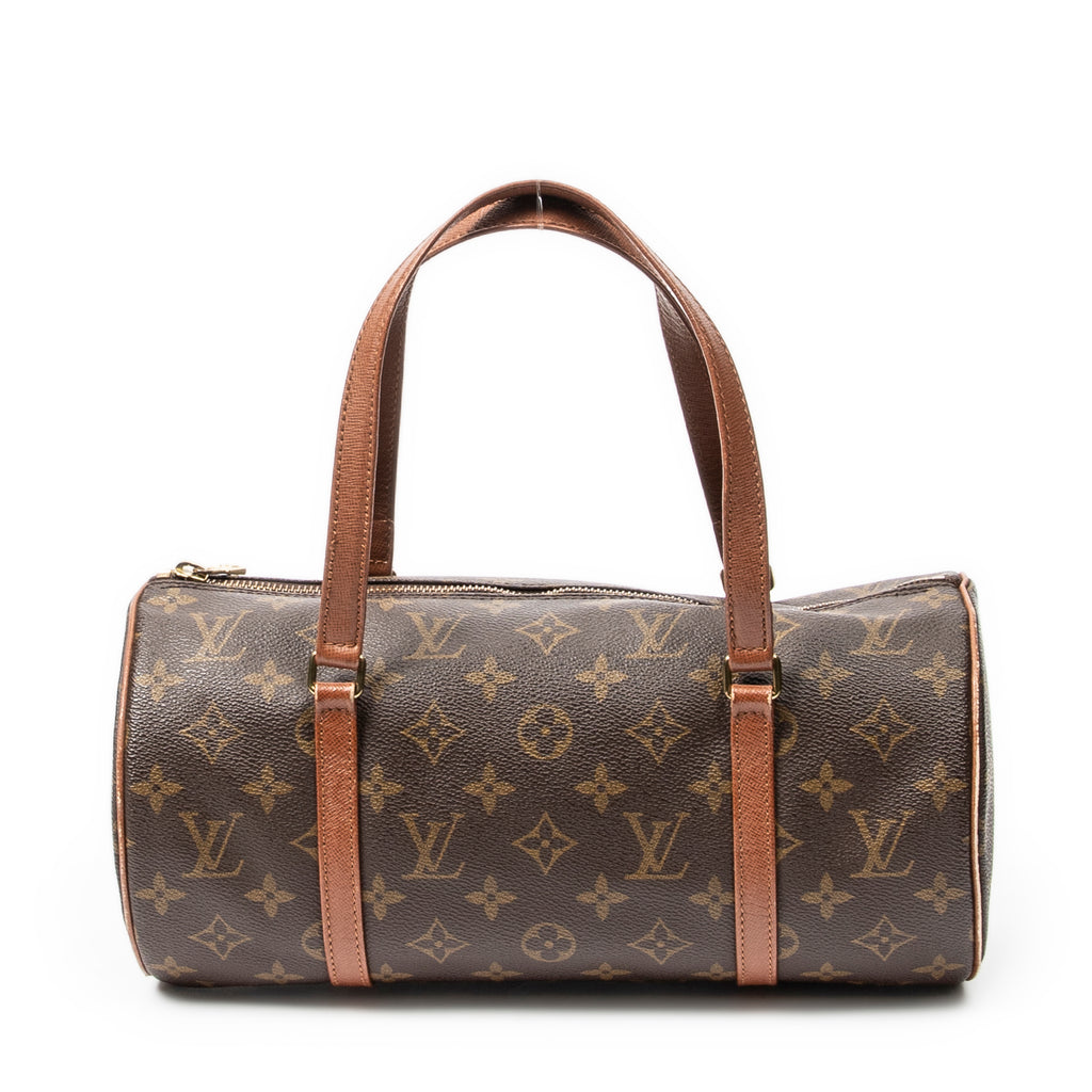 Bolso de mano Papillon 30 Lona Monogram Marrón
