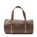 Bolso de mano Papillon 30 Lona Monogram Marrón