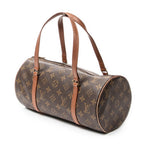 Bolso de mano Papillon 30 Lona Monogram Marrón