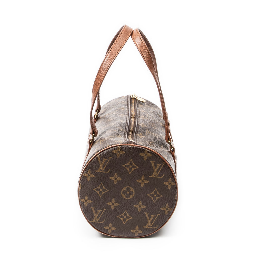 Bolso de mano Papillon 30 Lona Monogram Marrón