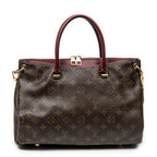 Handbag Pallas MM Brown Monogram Canvas