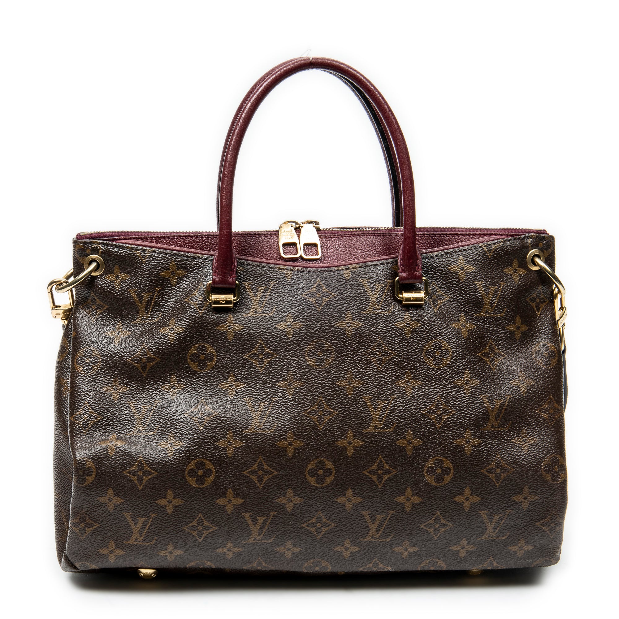 Handbag Pallas MM Brown Monogram Canvas