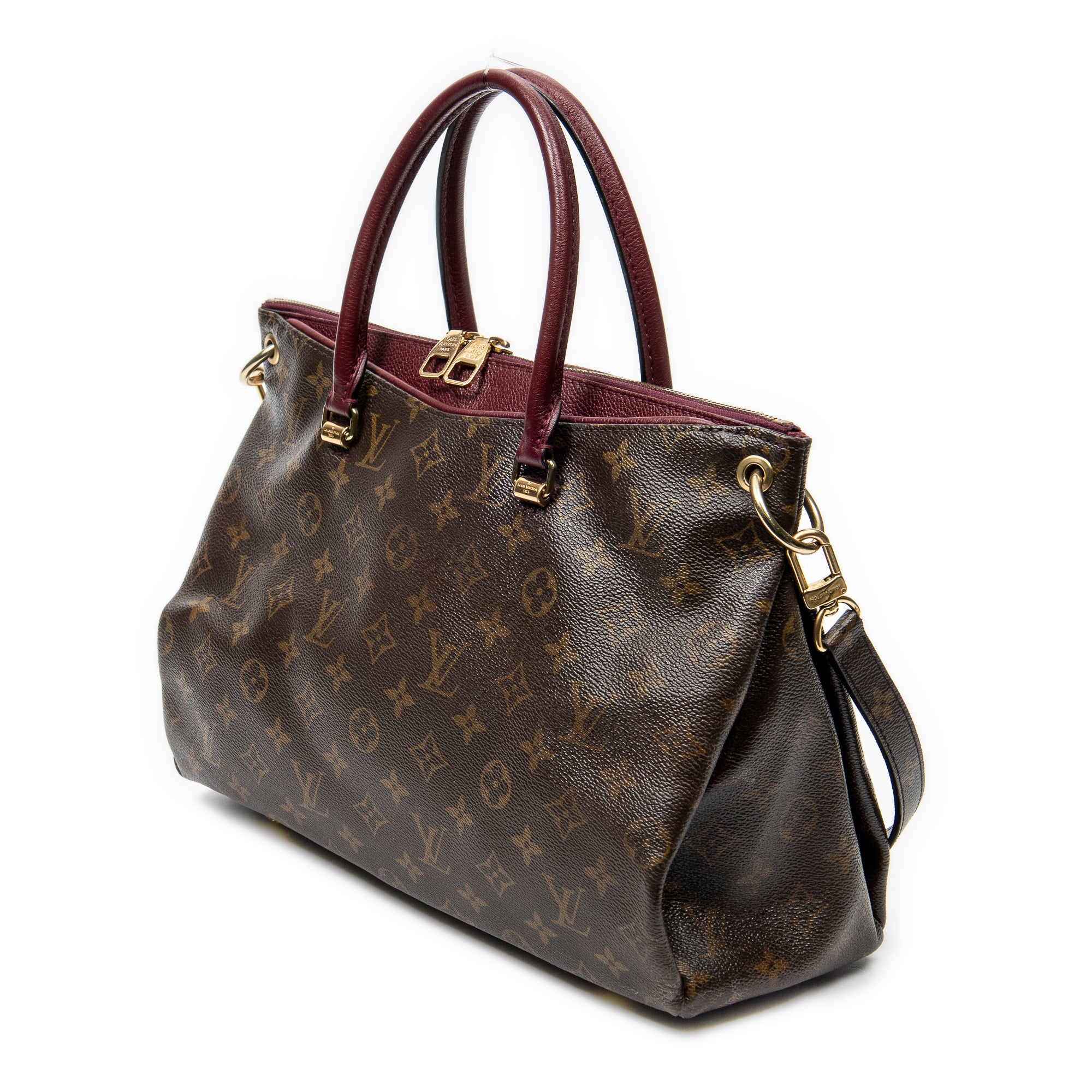 Handbag Pallas MM Brown Monogram Canvas