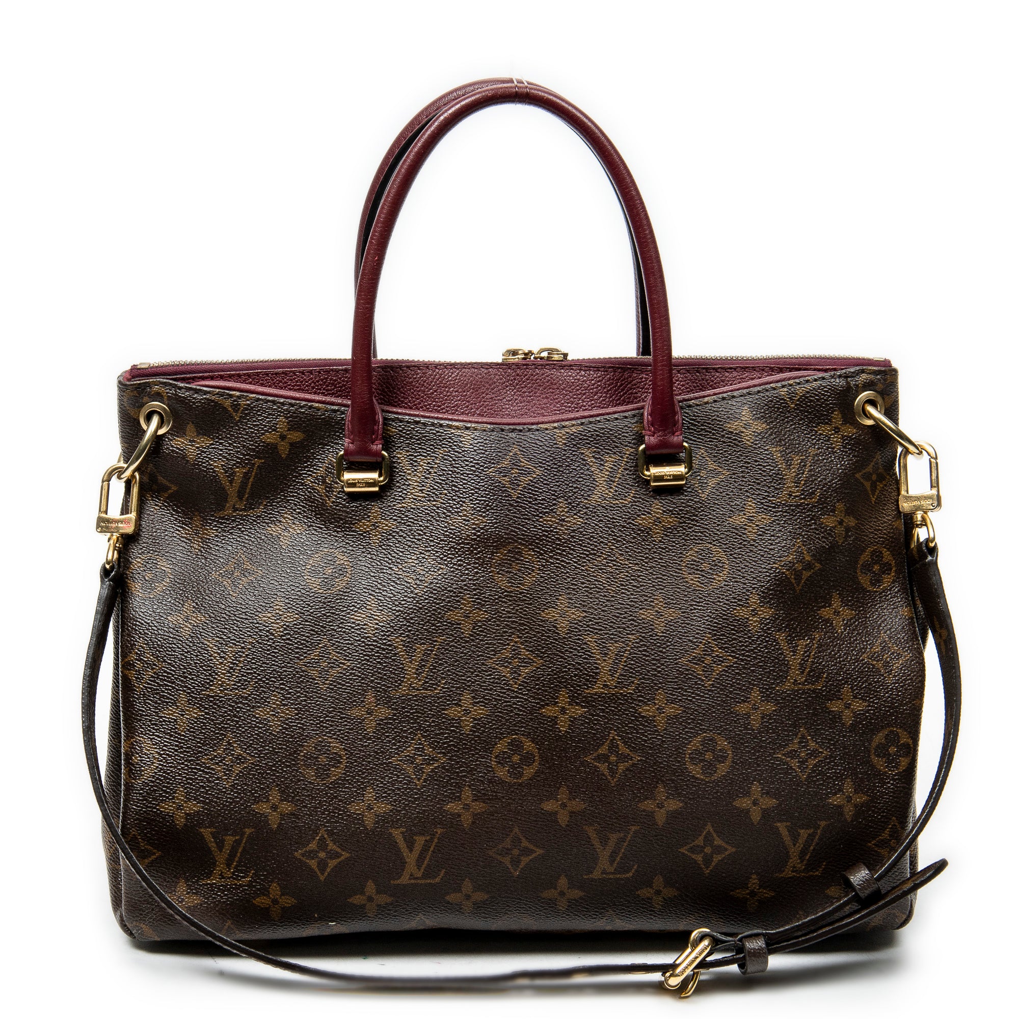 Handbag Pallas MM Brown Monogram Canvas