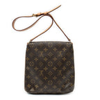 Shoulder Bag Musette Salsa Brown Monogram Canvas