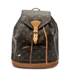 Backpack Montsouris MM Brown Monogram Canvas