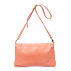 Shoulder Bag Giant 12 Envelope Clutch Crossbody Peach Distressed Calfskin Leather