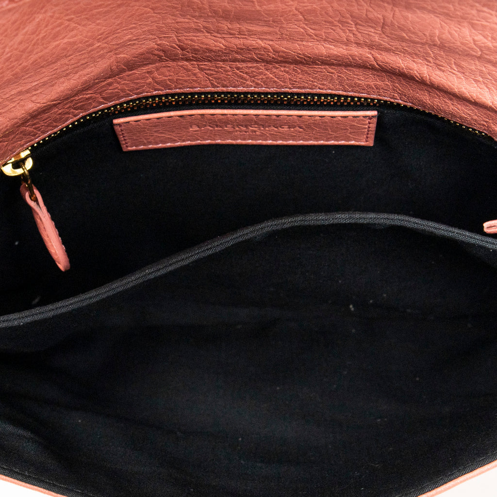 Shoulder Bag Giant 12 Envelope Clutch Crossbody Peach Distressed Calfskin Leather
