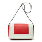 Shoulder Bag Medium Frame Crossbody Red Calfskin Leather