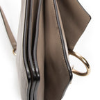 Shoulder Bag Medium Faye Grey Calfskin Leather