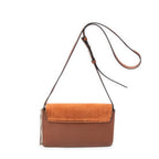 Shoulder Bag Small Faye Brown Calfskin Leather