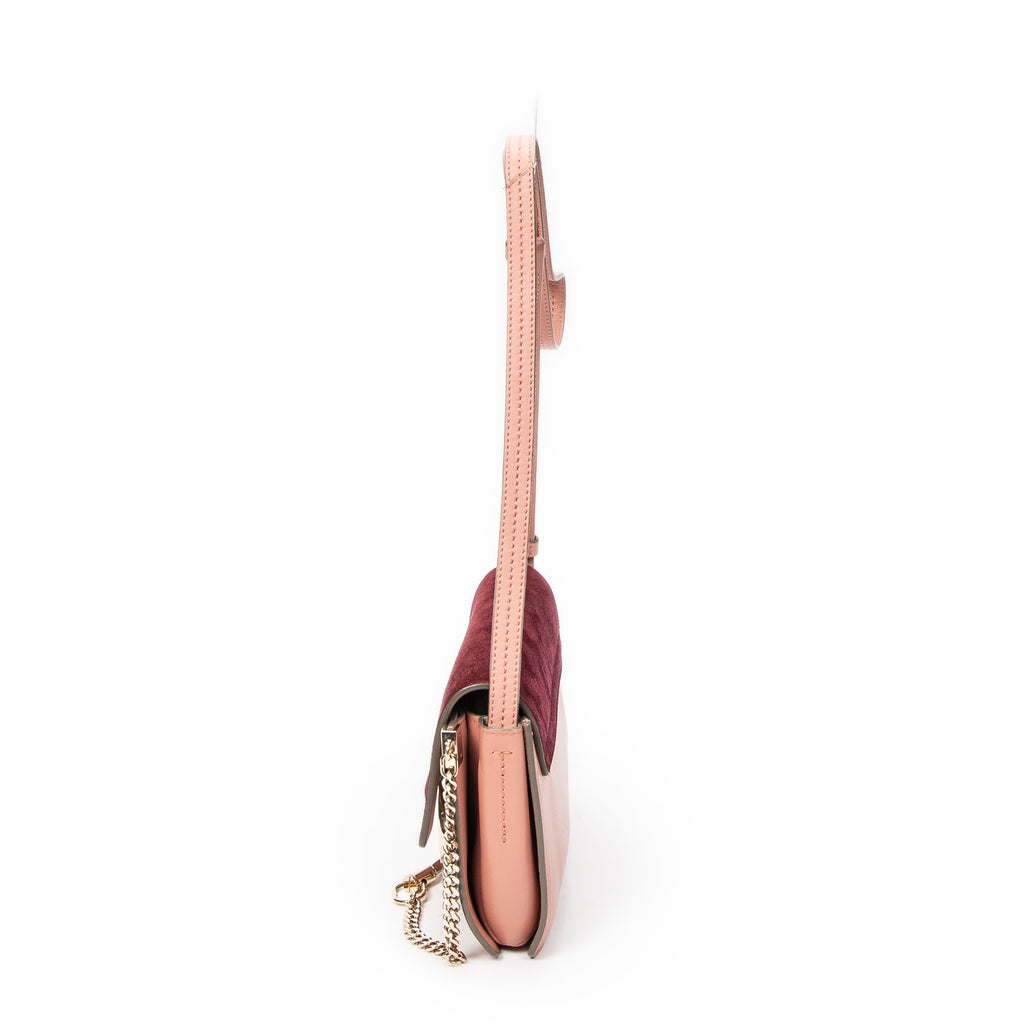 Shoulder Bag Small Faye Pink Calfskin Leather