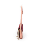 Shoulder Bag Small Faye Pink Calfskin Leather