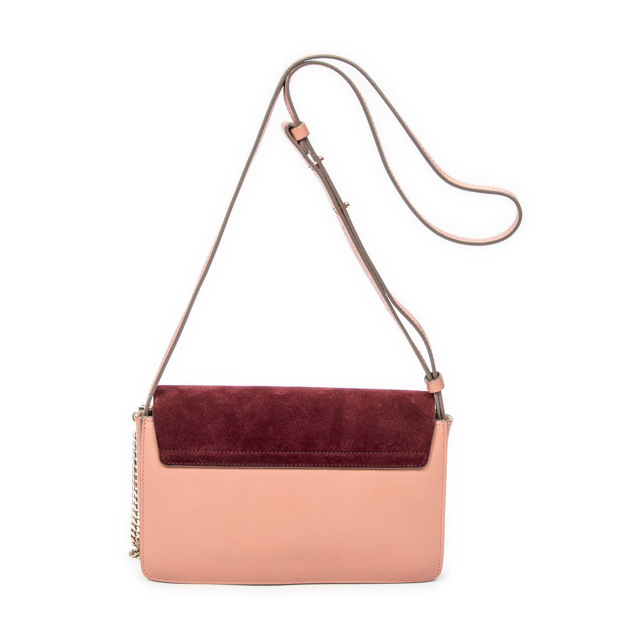 Shoulder Bag Small Faye Pink Calfskin Leather