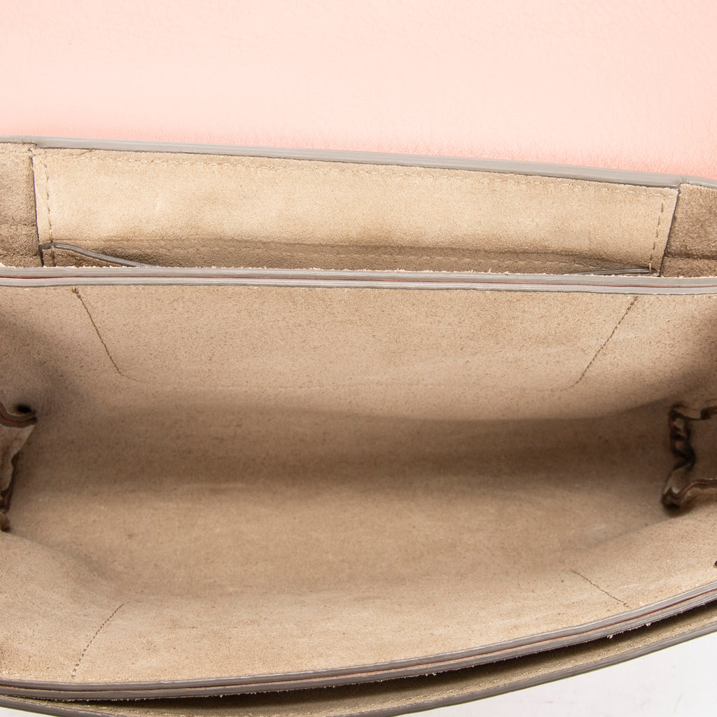 Shoulder Bag Small Faye Pink Calfskin Leather
