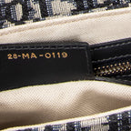Shoulder Bag New Saddle Bag Navy Oblique Jacquard Canvas