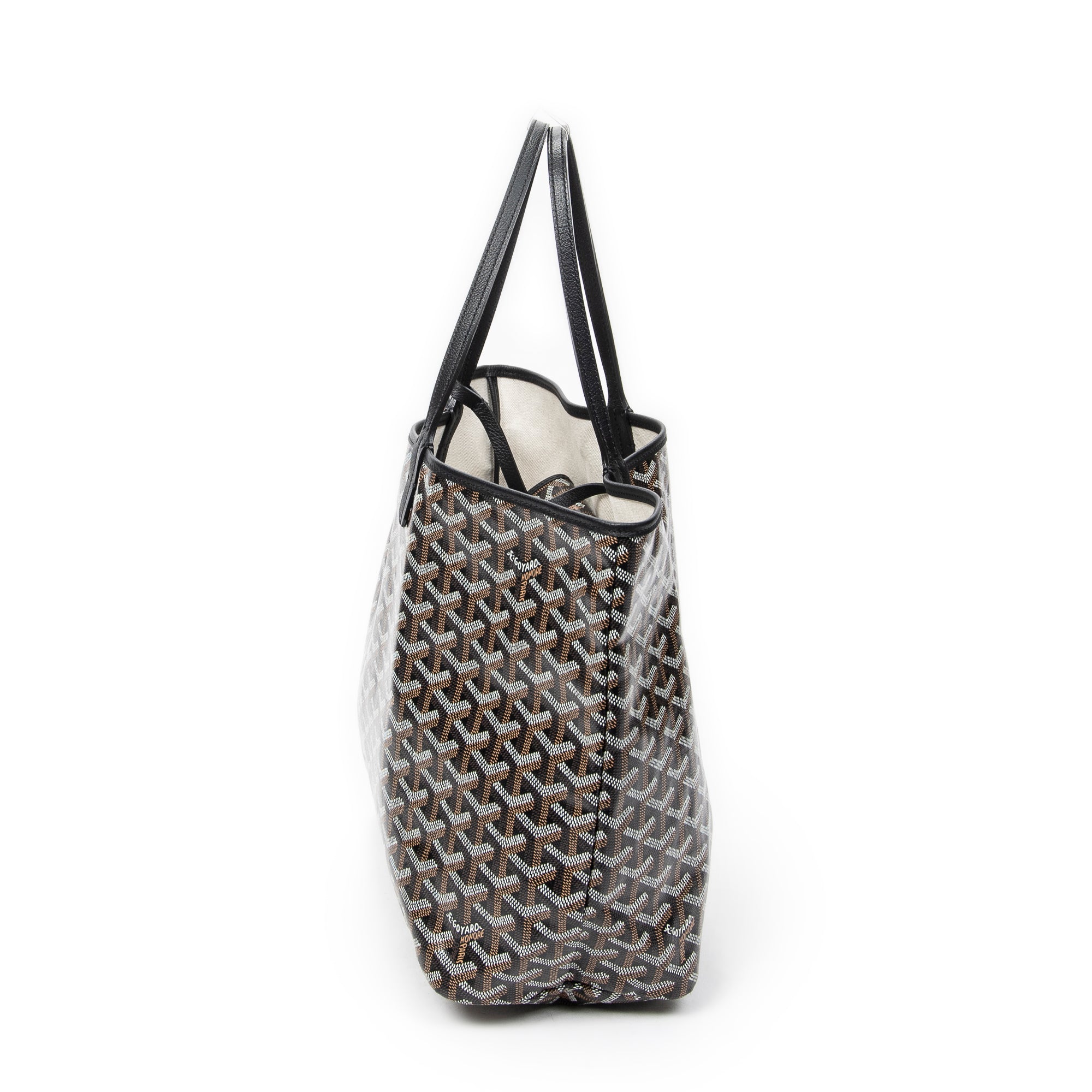 Shoulder Bag Saint Louis PM Black Goyardine Coated Canvas