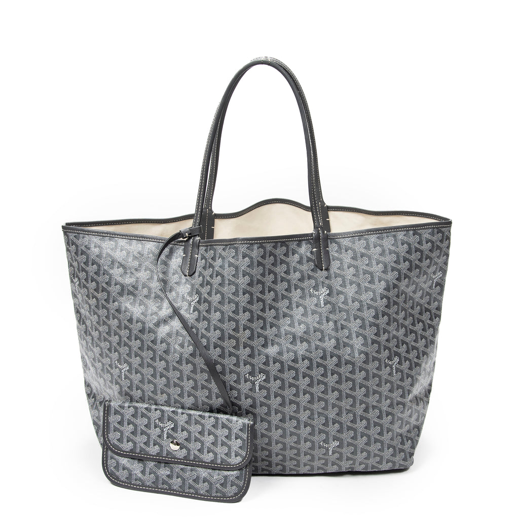 Shoulder Bag Saint Louis GM Grey Goyardine Coated Canvas