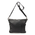 Shoulder Bag Large Messenger Black Grained Calfskin Leather