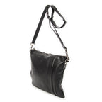 Shoulder Bag Large Messenger Black Grained Calfskin Leather