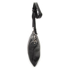 Shoulder Bag Large Messenger Black Grained Calfskin Leather