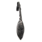Shoulder Bag Large Messenger Black Grained Calfskin Leather