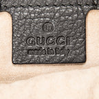 Shoulder Bag Large Messenger Black Grained Calfskin Leather