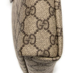 Shoulder Bag Small Flap Messenger Brown Supreme Coated Canvas