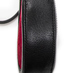 Shoulder Bag Mini Ophidia Round Crossbody Red Monogrammed Velvet Canvas