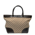 Shoulder Bag Large Lovely Tote Brown Monogrammed Canvas