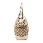 Handbag Web Mayfair Tote Beige Monogrammed Canvas