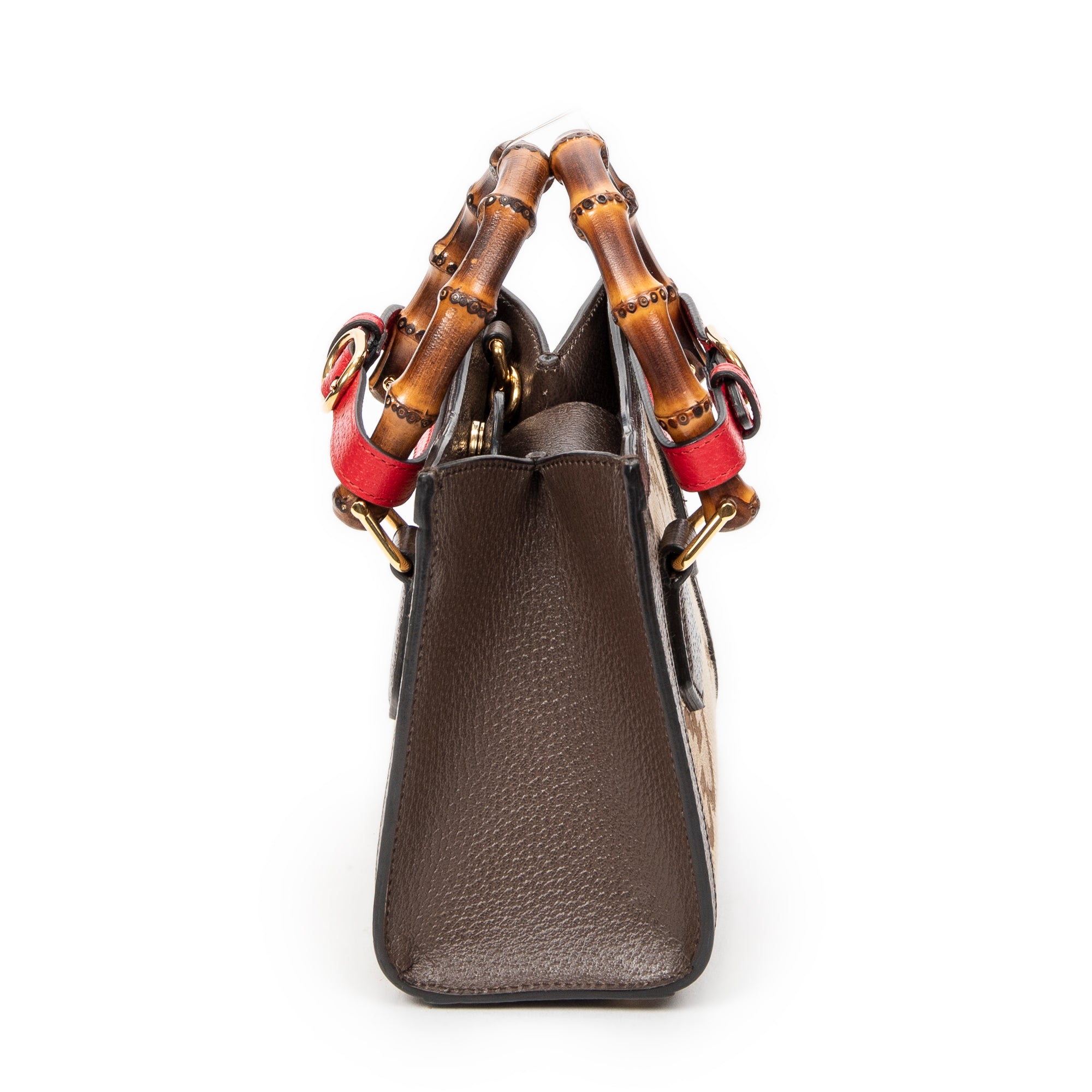 Shoulder Bag Small Diana Bamboo Tote Brown Jumbo GG Canvas