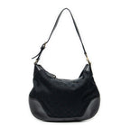 Shoulder Bag Medium Charlotte Hobo Black Monogrammed Canvas