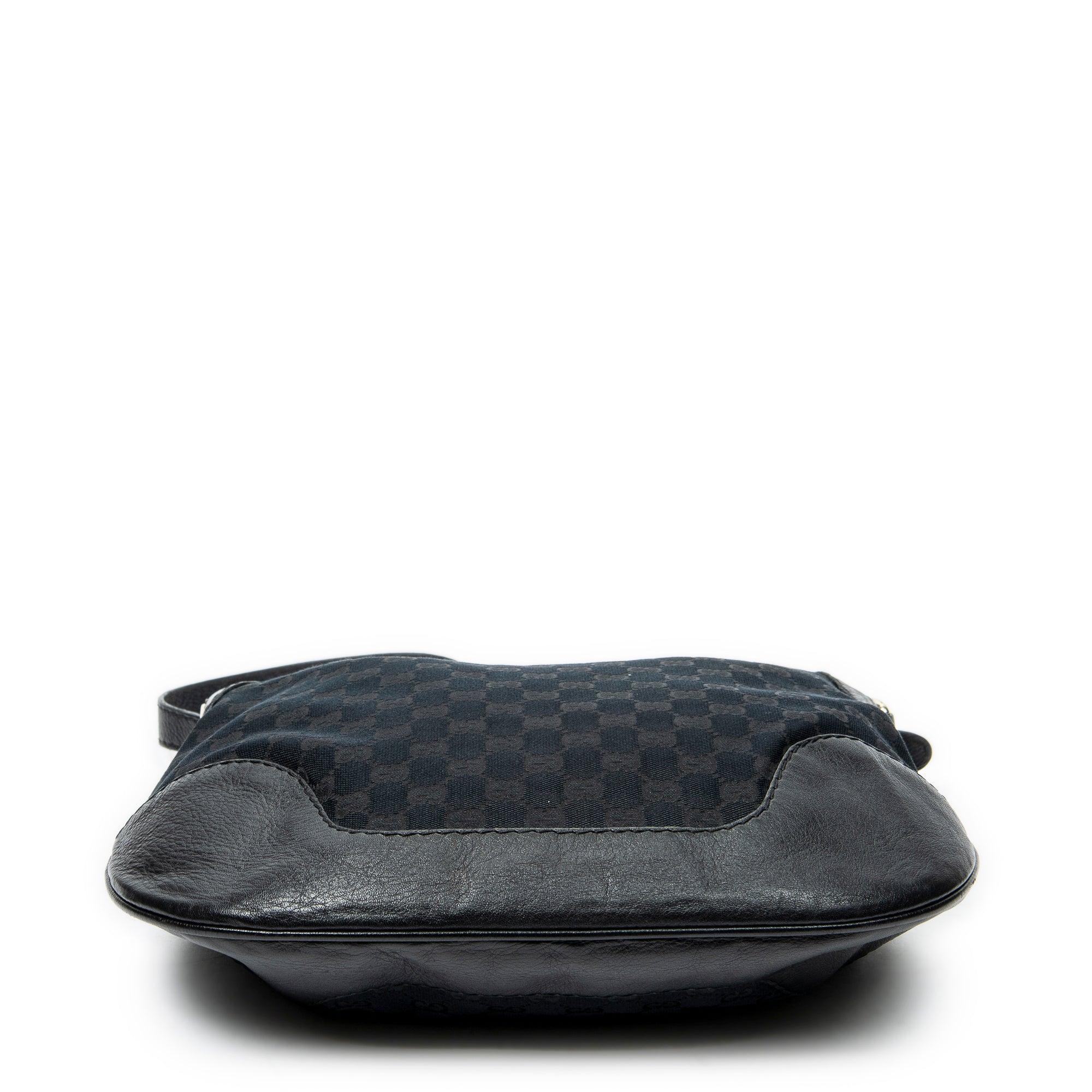 Shoulder Bag Medium Charlotte Hobo Black Monogrammed Canvas
