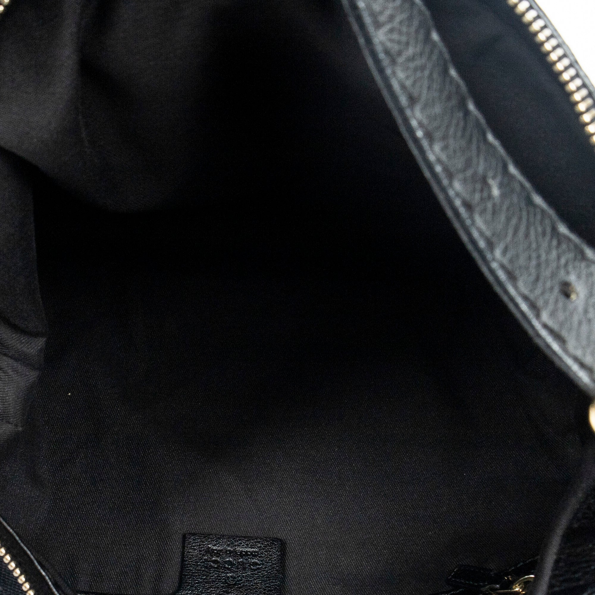 Shoulder Bag Medium Charlotte Hobo Black Monogrammed Canvas