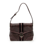 Shoulder Bag Treasure Flap Plum Guccissima Leather
