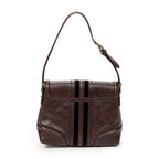 Shoulder Bag Treasure Flap Plum Guccissima Leather