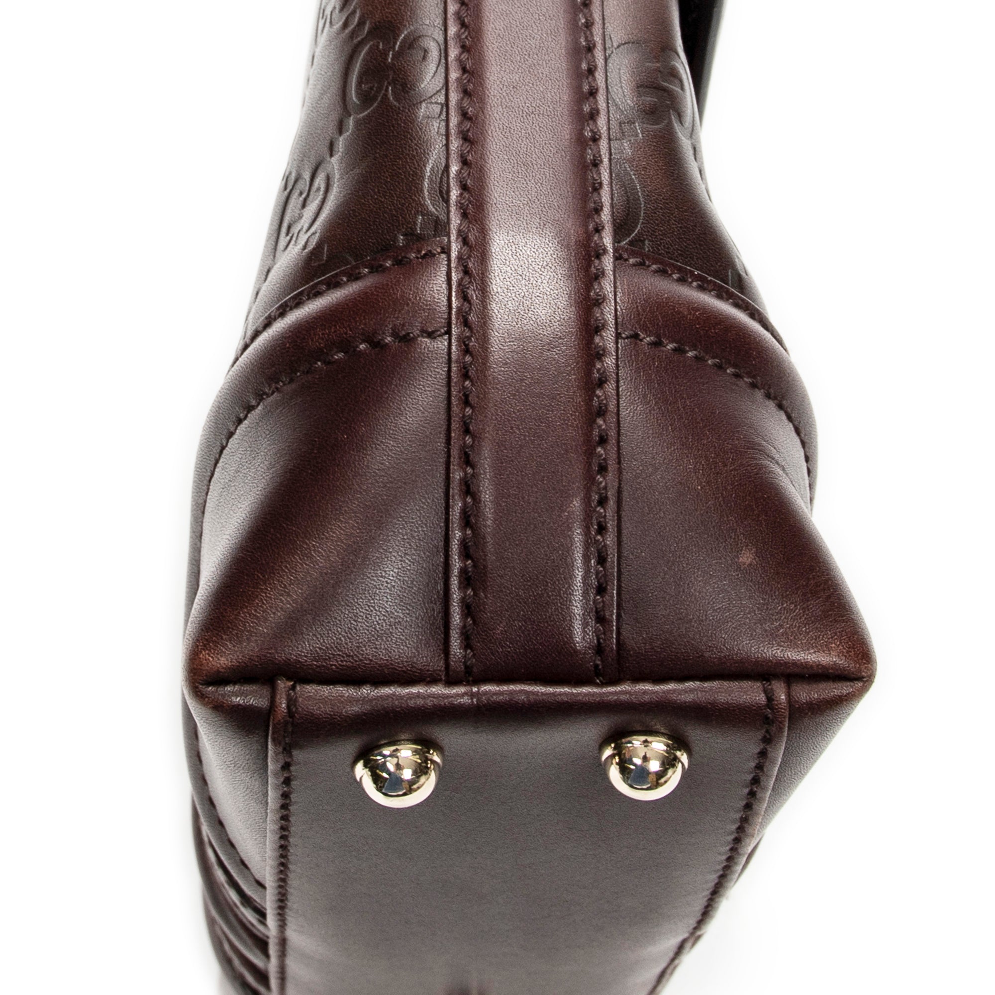Shoulder Bag Treasure Flap Plum Guccissima Leather