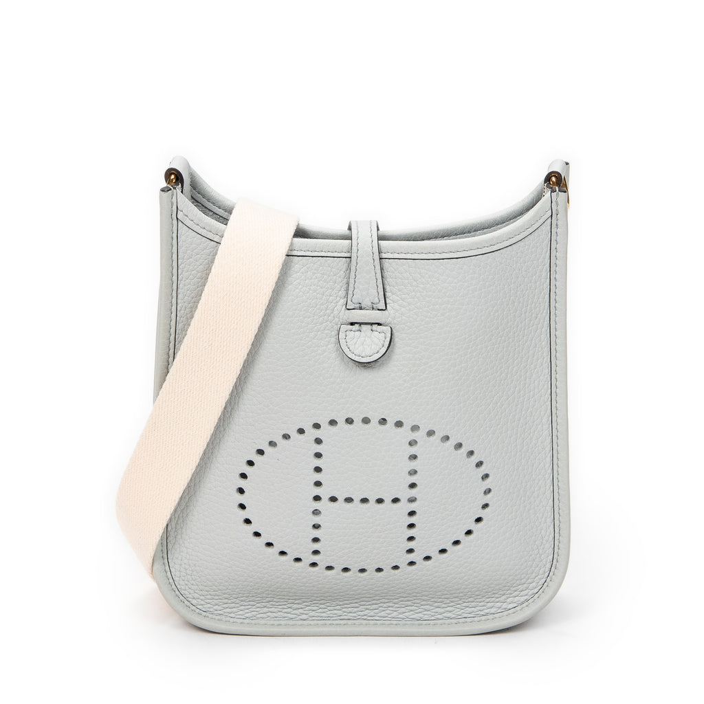 Shoulder Bag Evelyne TPM Blue Pale Togo Leather