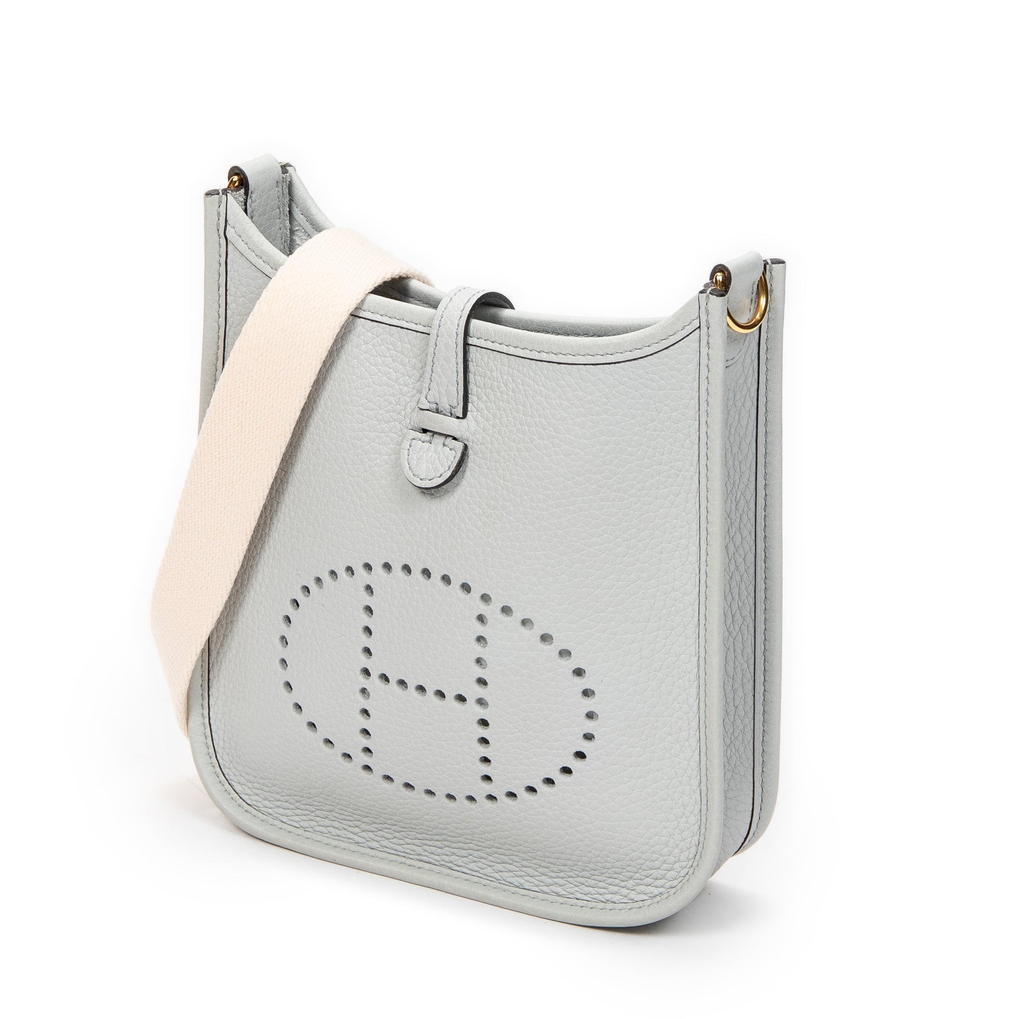 Shoulder Bag Evelyne TPM Blue Pale Togo Leather