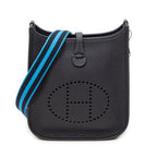 Shoulder Bag Evelyne TPM Blue Nuit Clemence Leather