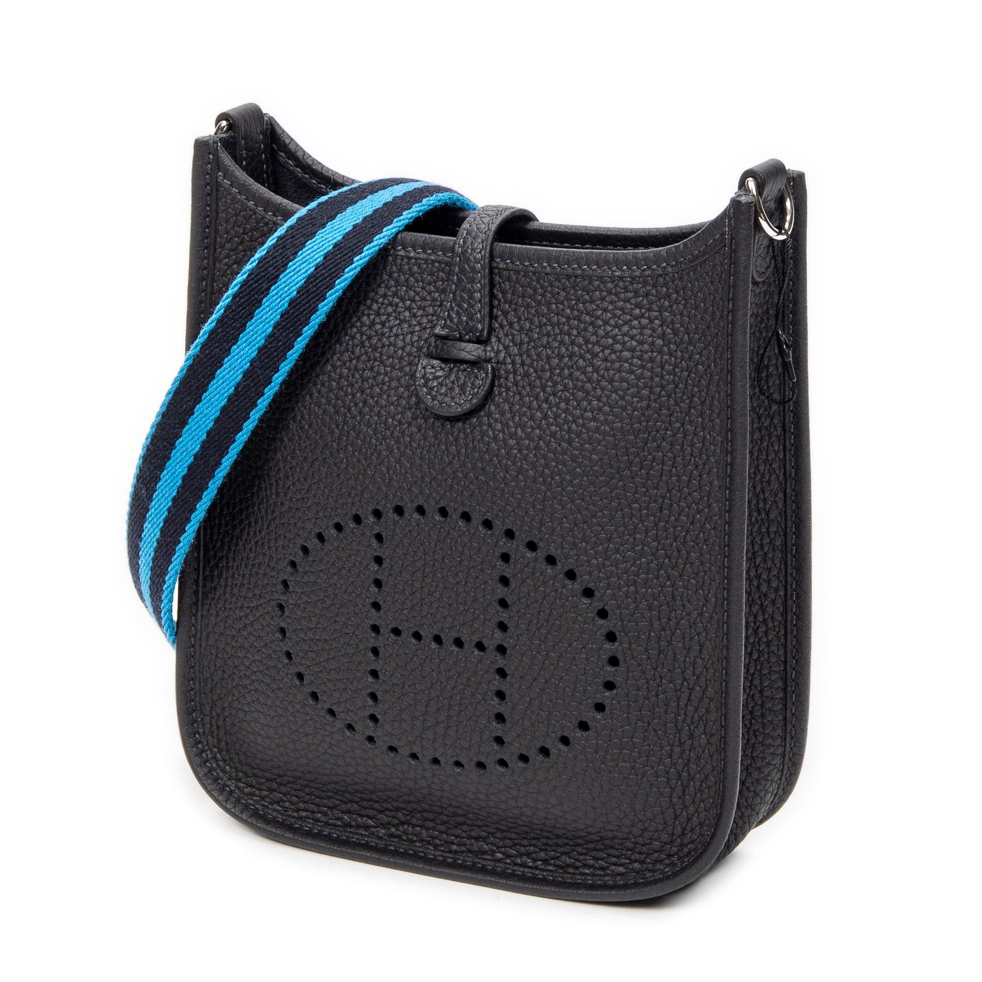 Shoulder Bag Evelyne TPM Blue Nuit Clemence Leather