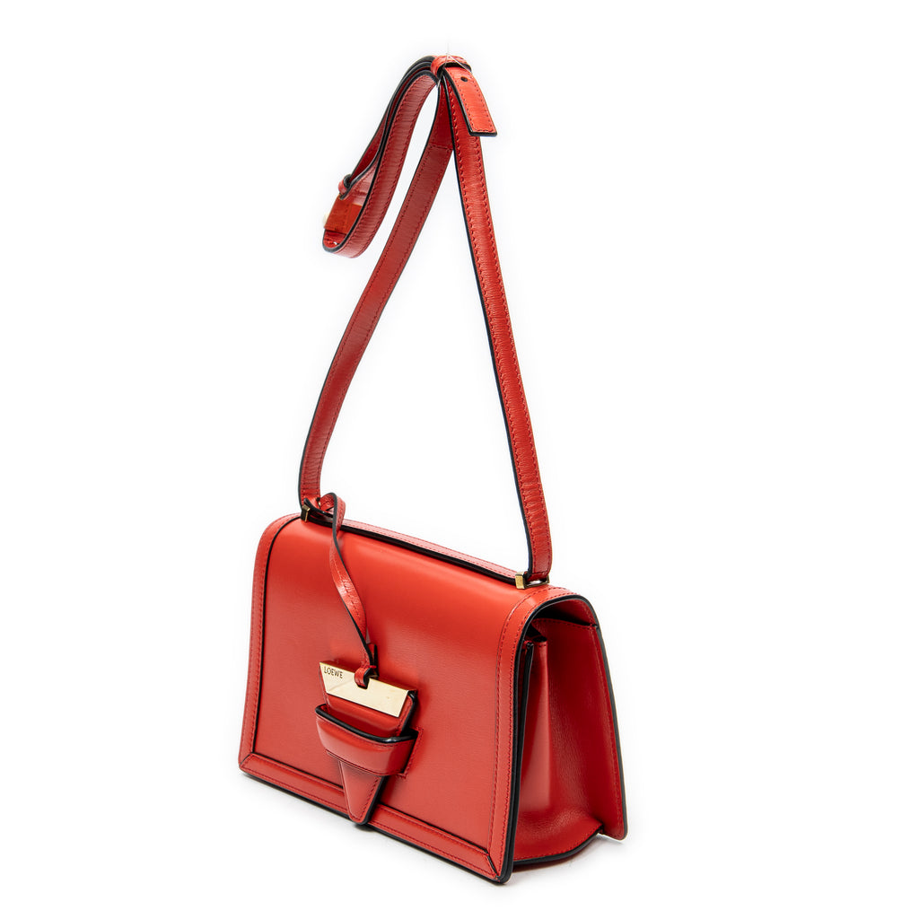 Shoulder Bag Medium Barcelona Red Calfskin Leather
