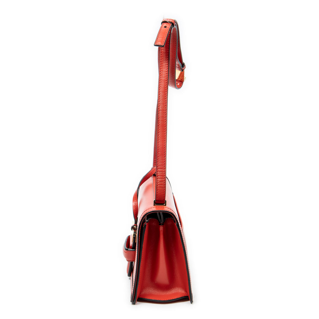 Shoulder Bag Medium Barcelona Red Calfskin Leather