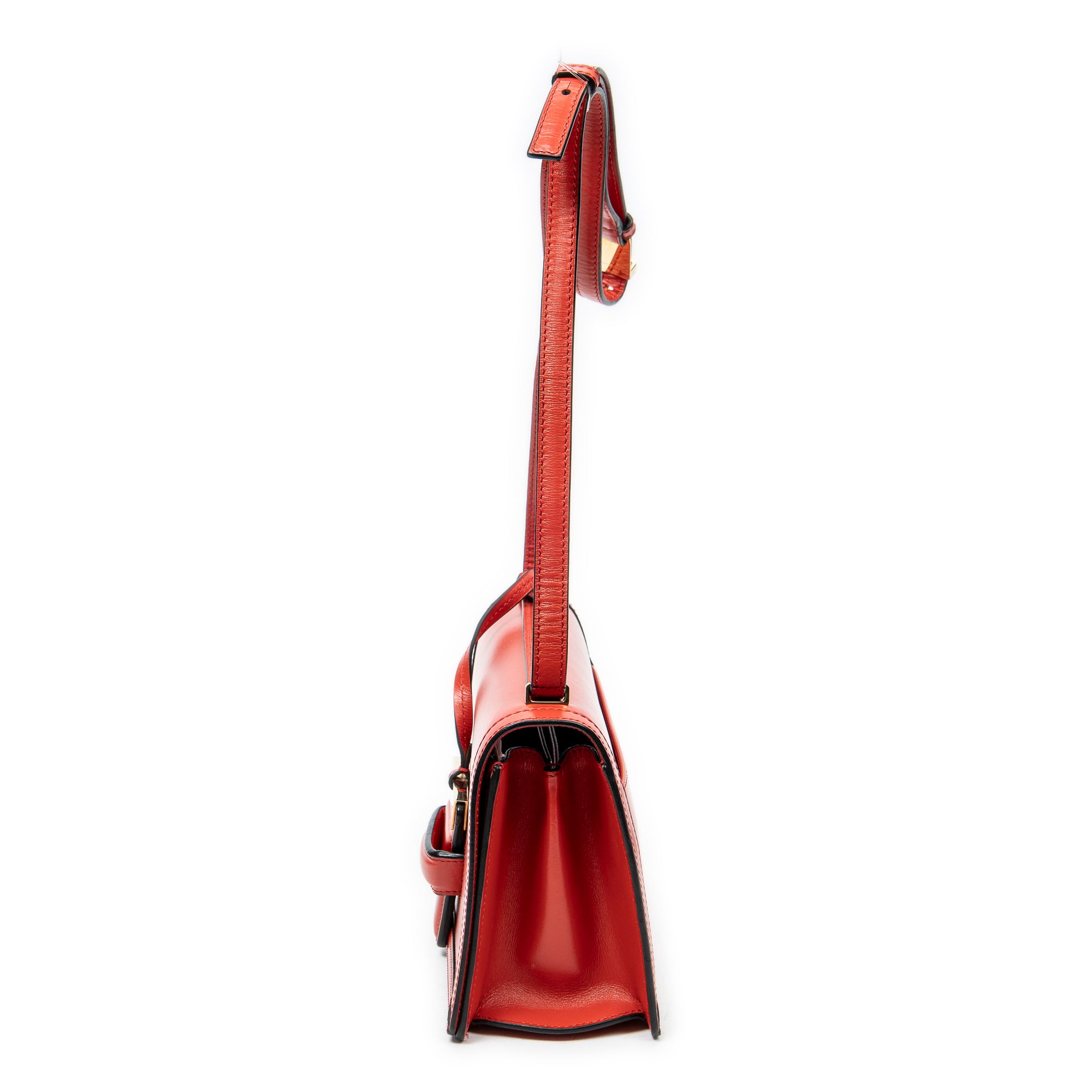 Shoulder Bag Medium Barcelona Red Calfskin Leather