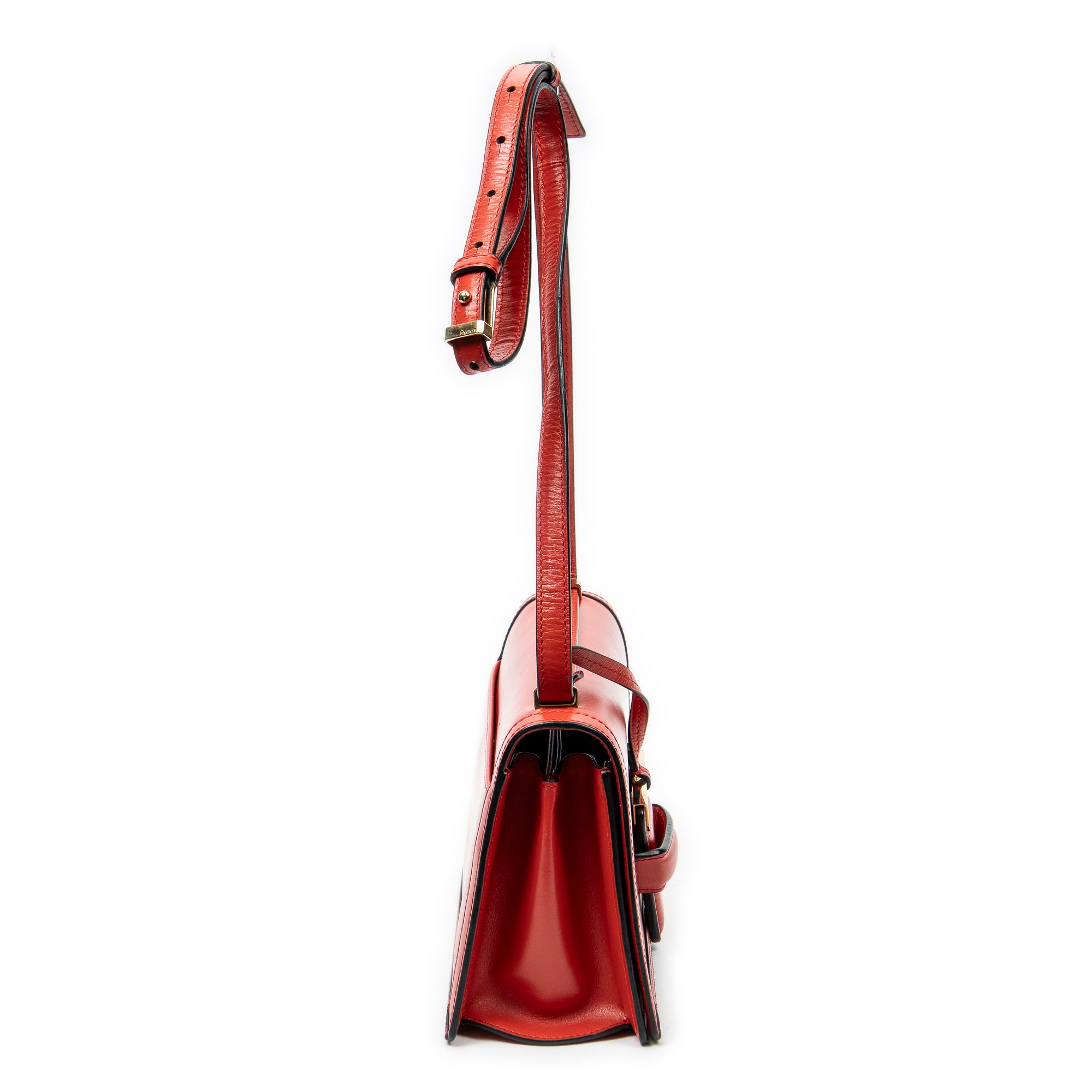 Shoulder Bag Medium Barcelona Red Calfskin Leather