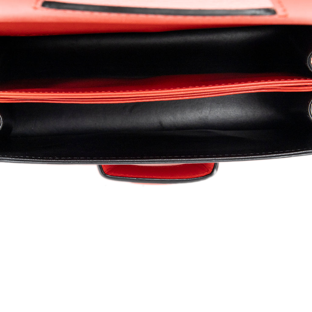 Shoulder Bag Medium Barcelona Red Calfskin Leather
