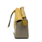 Shoulder Bag Mini Puzzle Bag Green Calfskin Leather